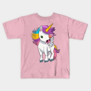 Rainbow Carousel Unicorn Kids T-Shirt